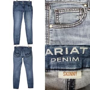 Ariat Denim Jeans Skinny Women’s Size 31R 5-Pocket Cotton Stretch Mid Rise